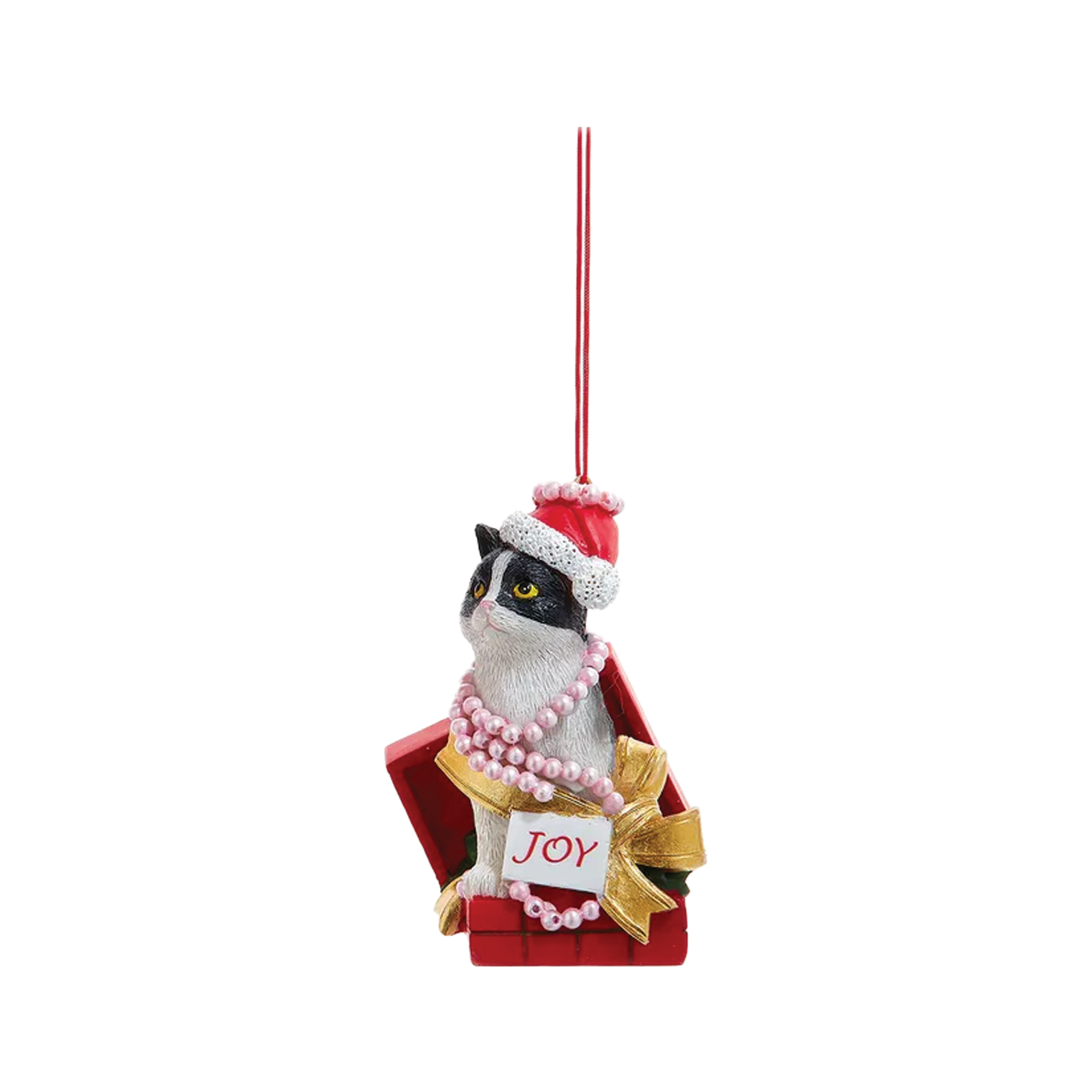 Holiday Cat Ornament - Joy