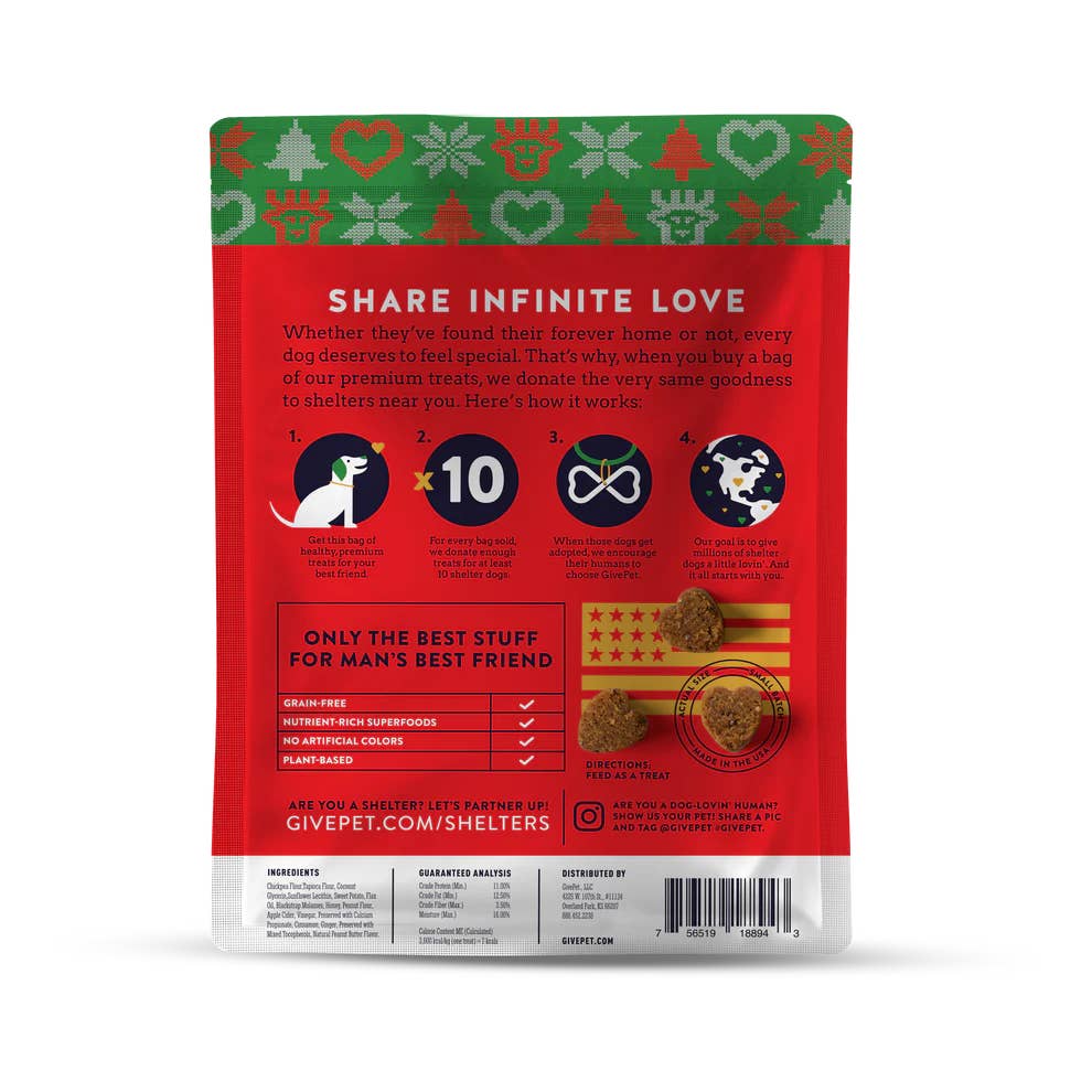 Pugly Sweater Party Holiday Dog Treats