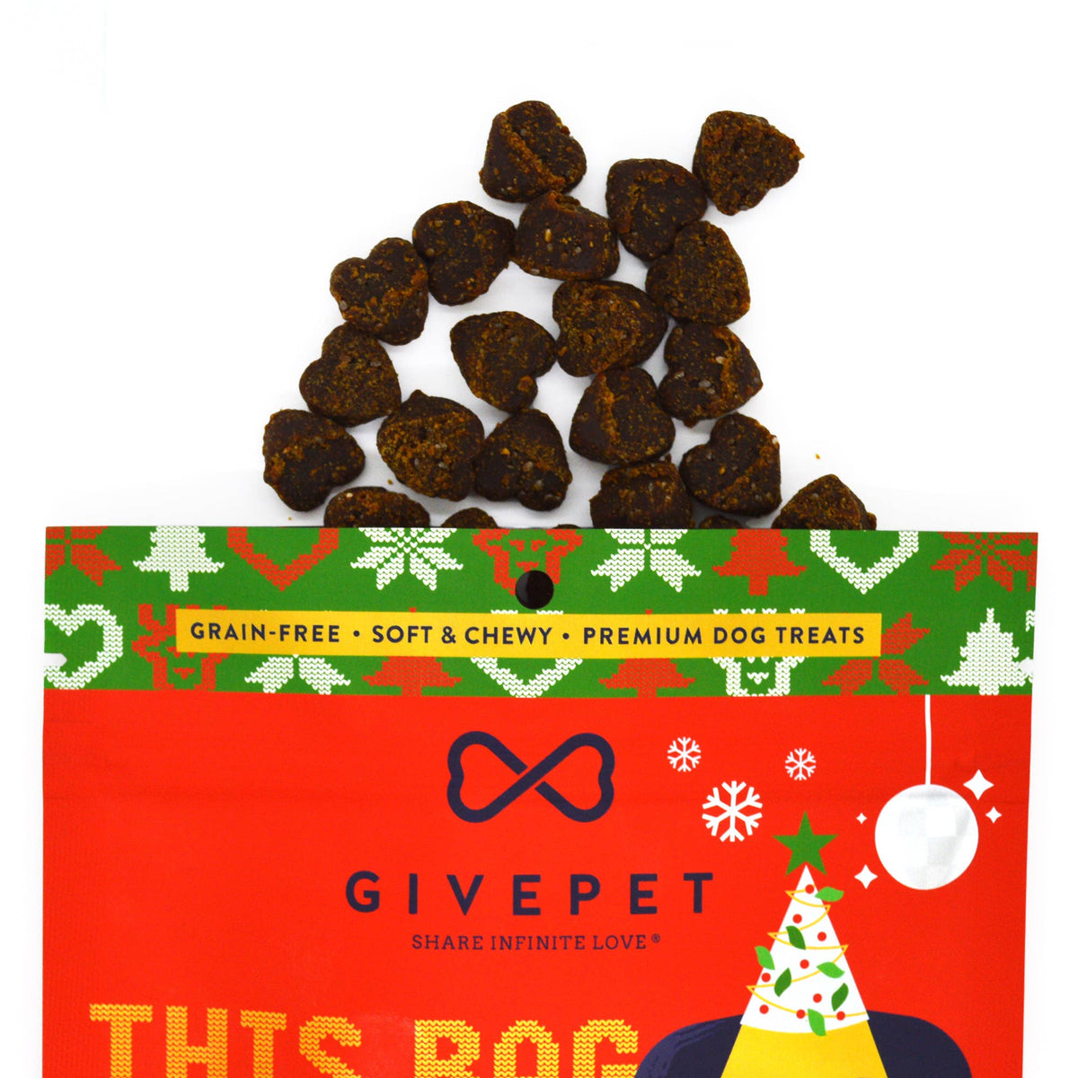 Pugly Sweater Party Holiday Dog Treats