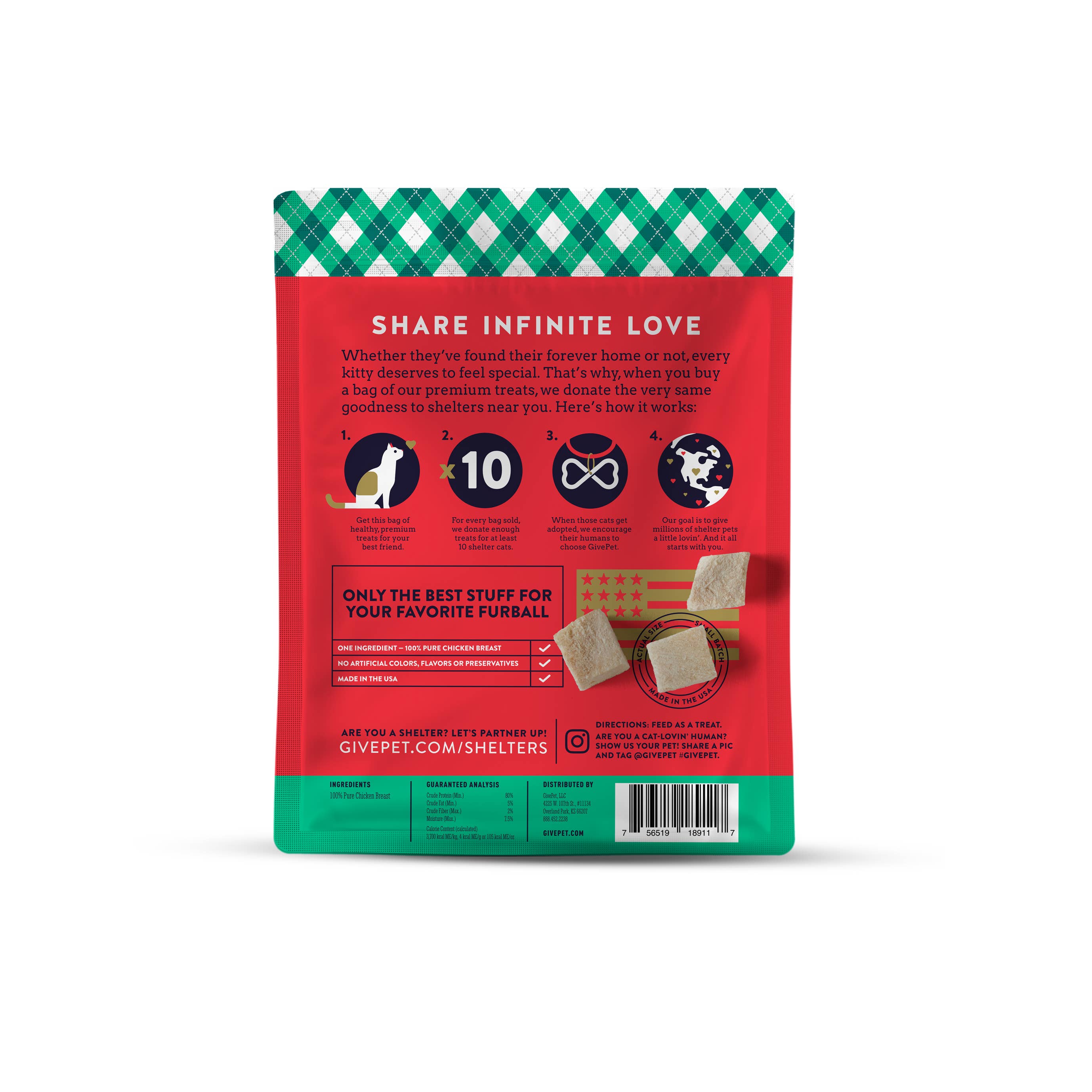 Santa Claws Freeze Dried Holiday Cat Treats