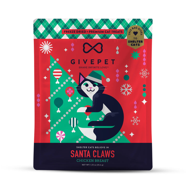 Santa Claws Freeze Dried Holiday Cat Treats