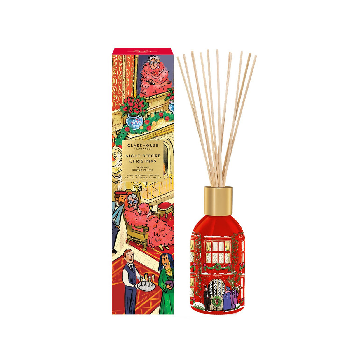 Glasshouse Fragrances Night Before Christmas 8.4 fl. oz. Fragrance Diffuser