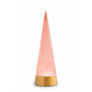 Swirling Glitter Cone Tree - Pink