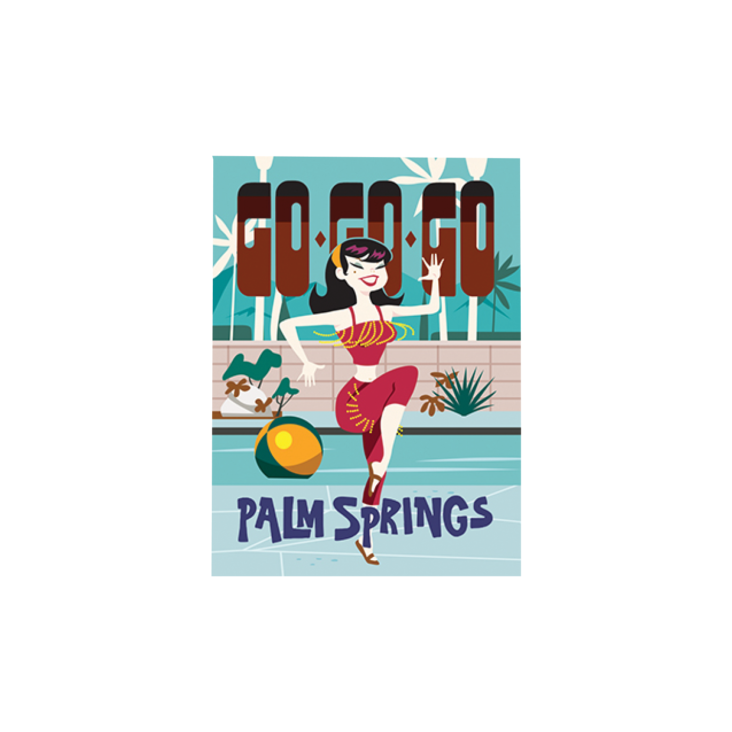Magnet: Go-Go - Just Fabulous Palm Springs