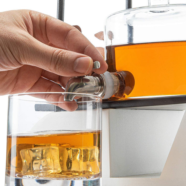 Golf Cart Decanter With Whiskey Glasses