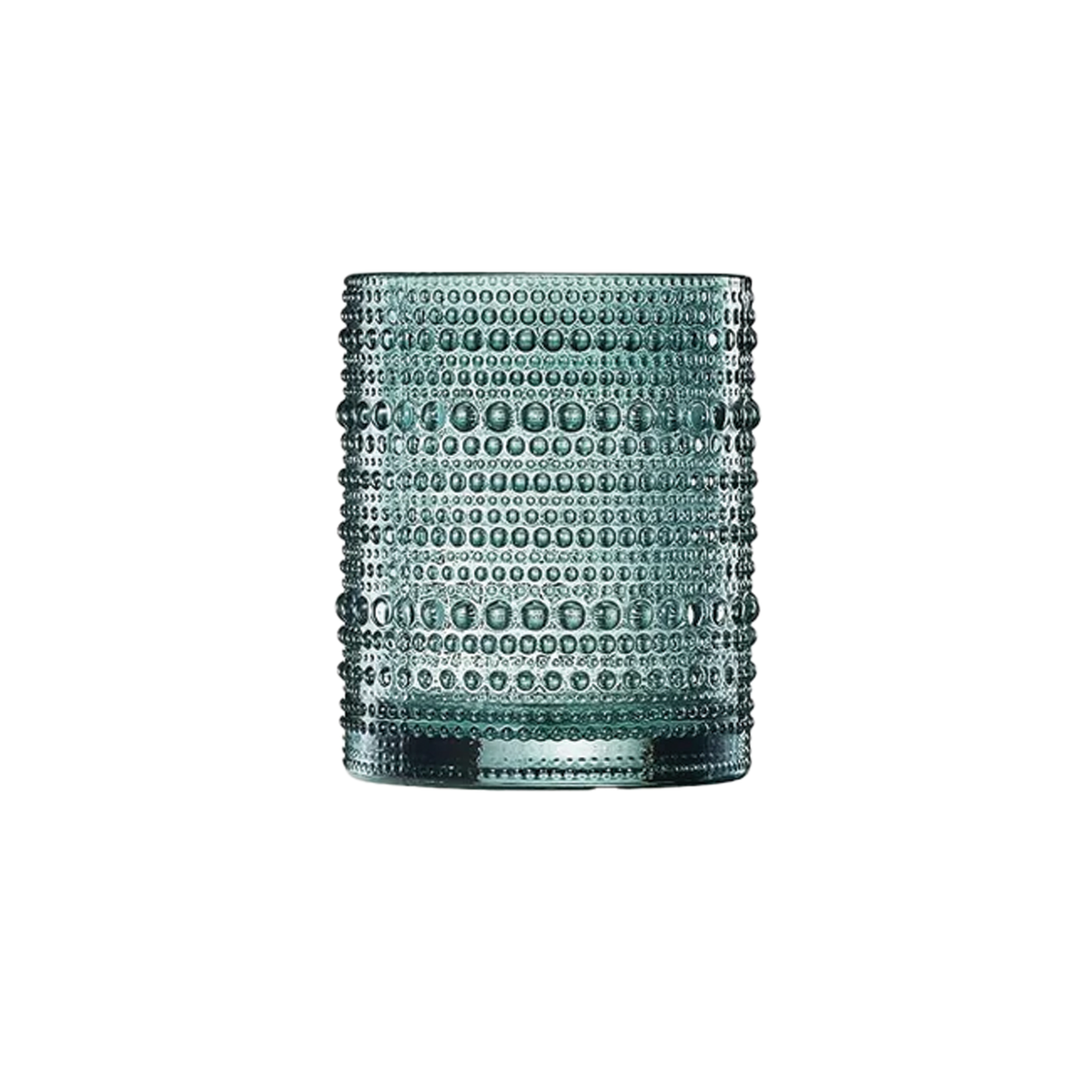 Hobnail Beaded Lowball Glass - Green - Just Fabulous Palm Springs