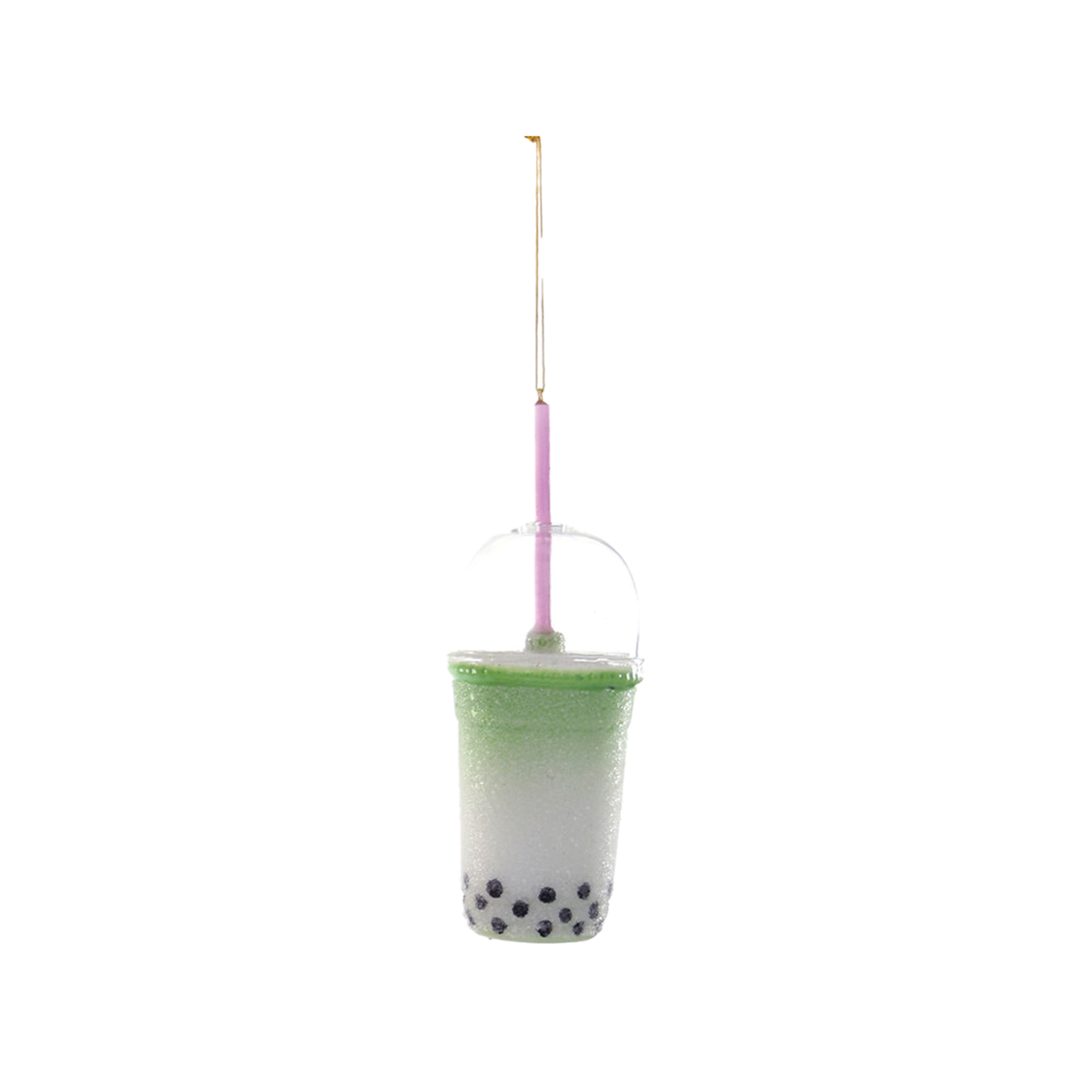 Boba Tea Ornament - Green