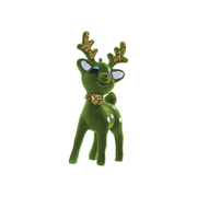 Cheerful Deer Ornament - Green