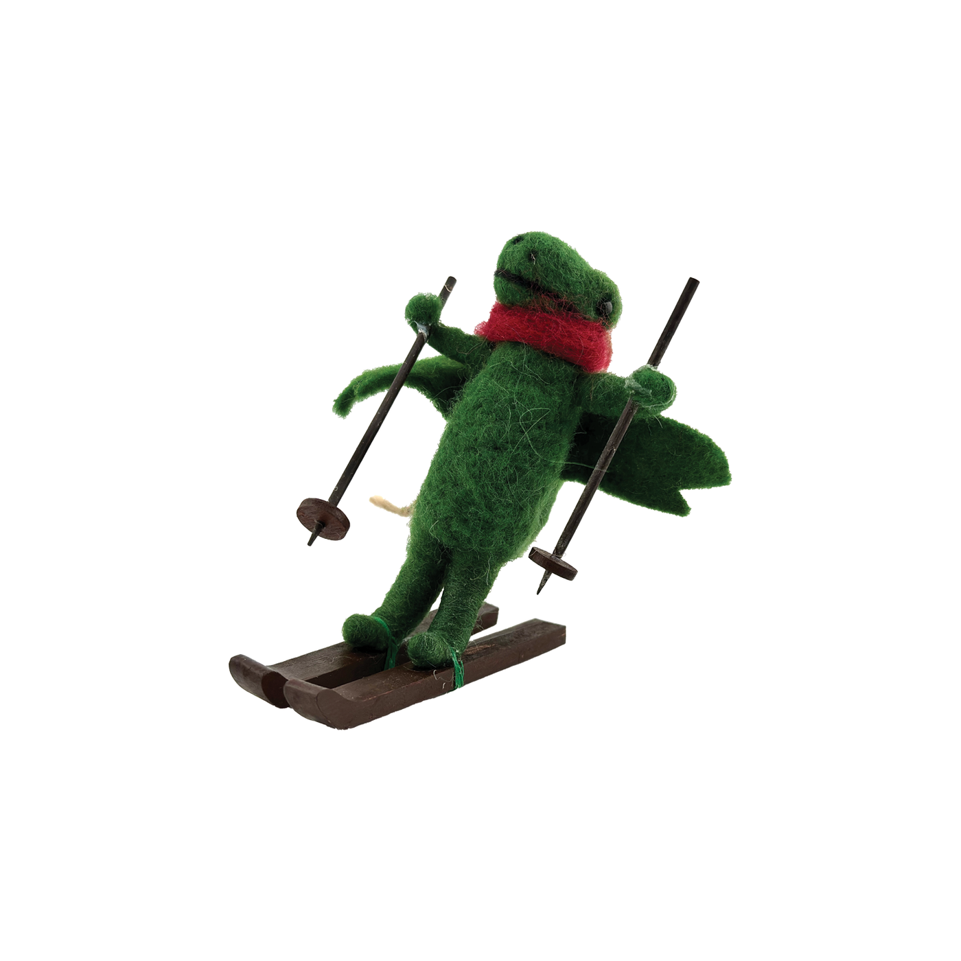 Ski Rex Ornament - Green