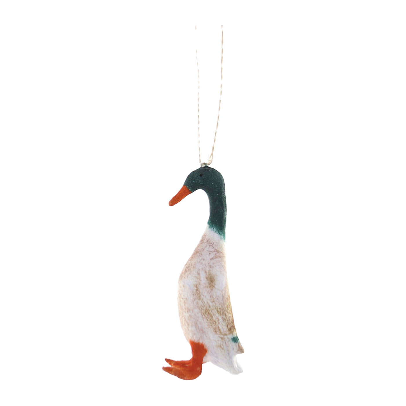 Cotton Runner Duck Ornament - Green