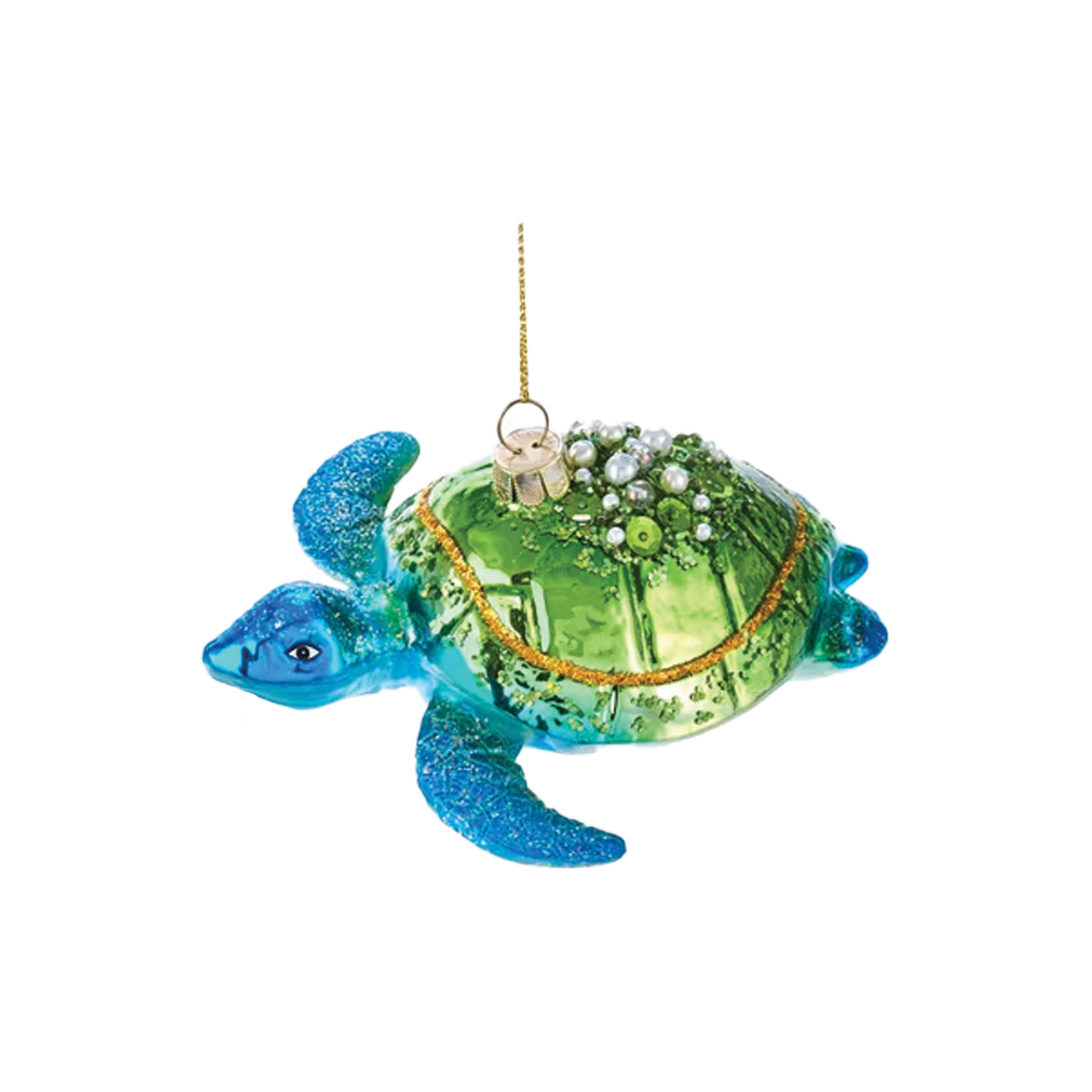 Sea Turtle Ornament - Green Shell