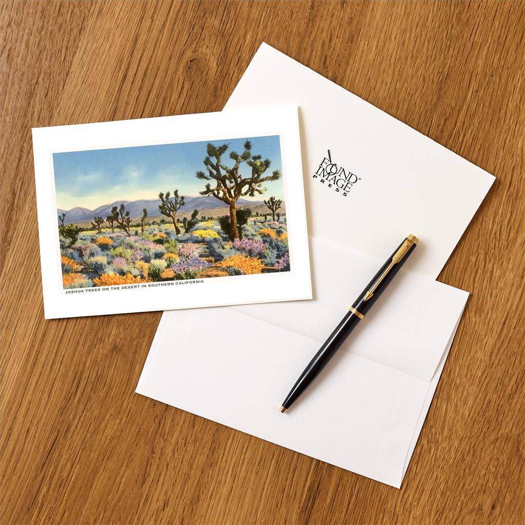 Joshua Trees In Desert Blank Greeting Card - Just Fabulous Palm Springs