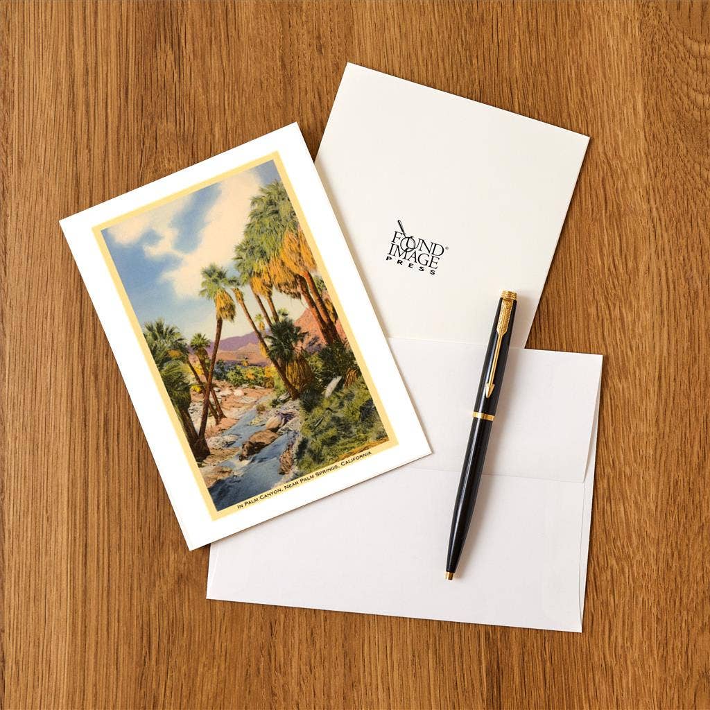 Palm Canyon Greeting Card - Just Fabulous Palm Springs