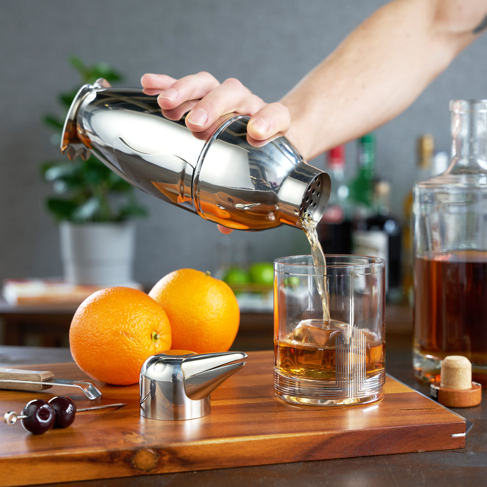 Irving Penguin Cocktail Shaker In Stainless Steel