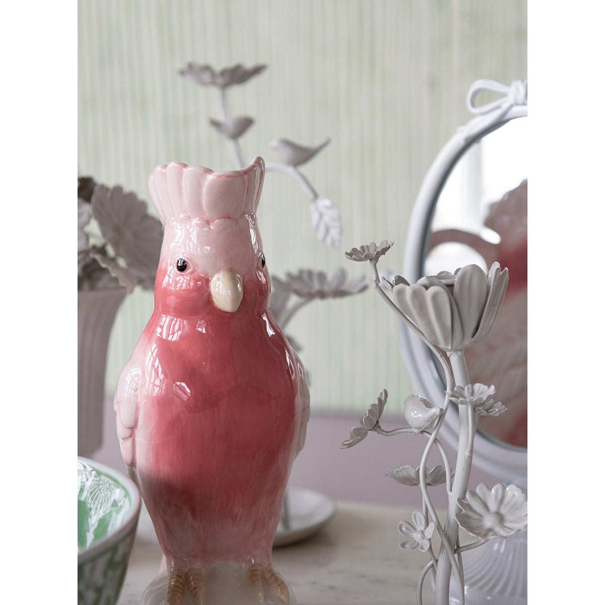 Ceramic Cockatoo Shaped Pitcher