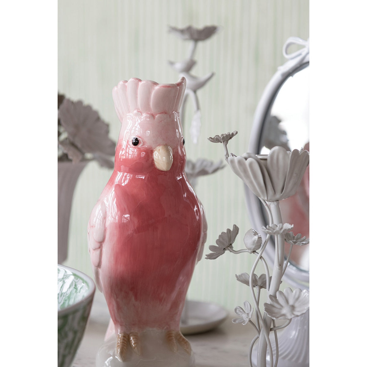 Ceramic Cockatoo Shaped Pitcher