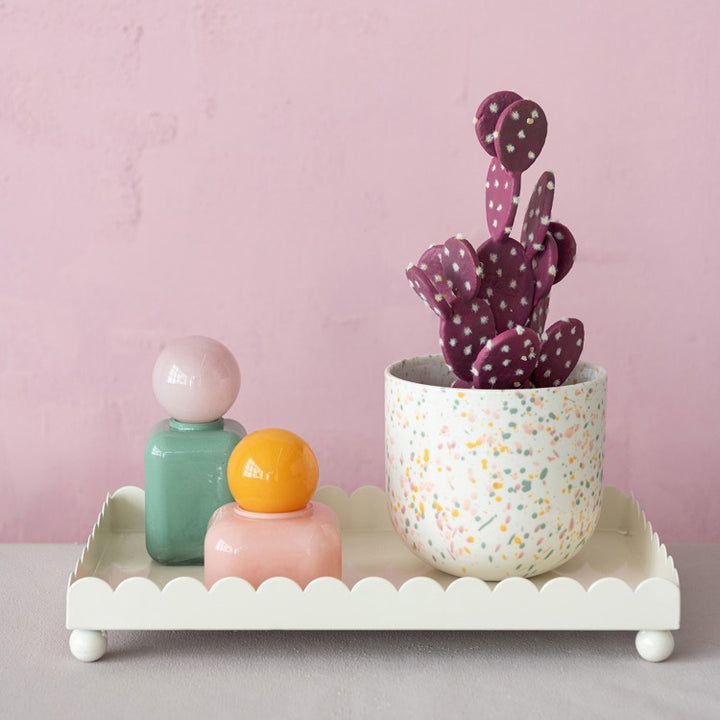 Stoneware Terrazzo Planter