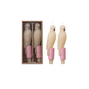 Unscented Parrot Taper Candles