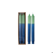 Unscented-2-Tone Pleated Taper Green & Blue