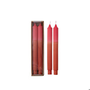 Unscented-2-Tone Pleated Taper Fuchsia & Orange