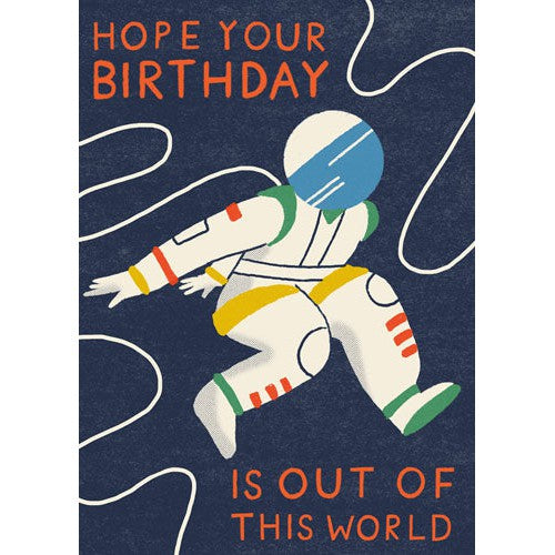 Astronaut Birthday Card