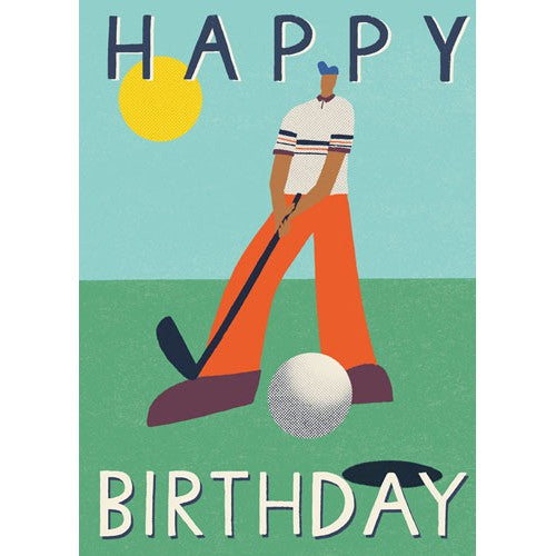 Golf Guy Birthday Card