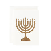 Ivory Menorah Card