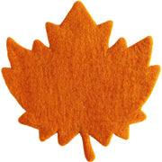 Burnt Orange Maple Leaf Felt Placemat