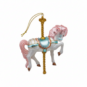 Carousel Horse Ornament - Pink
