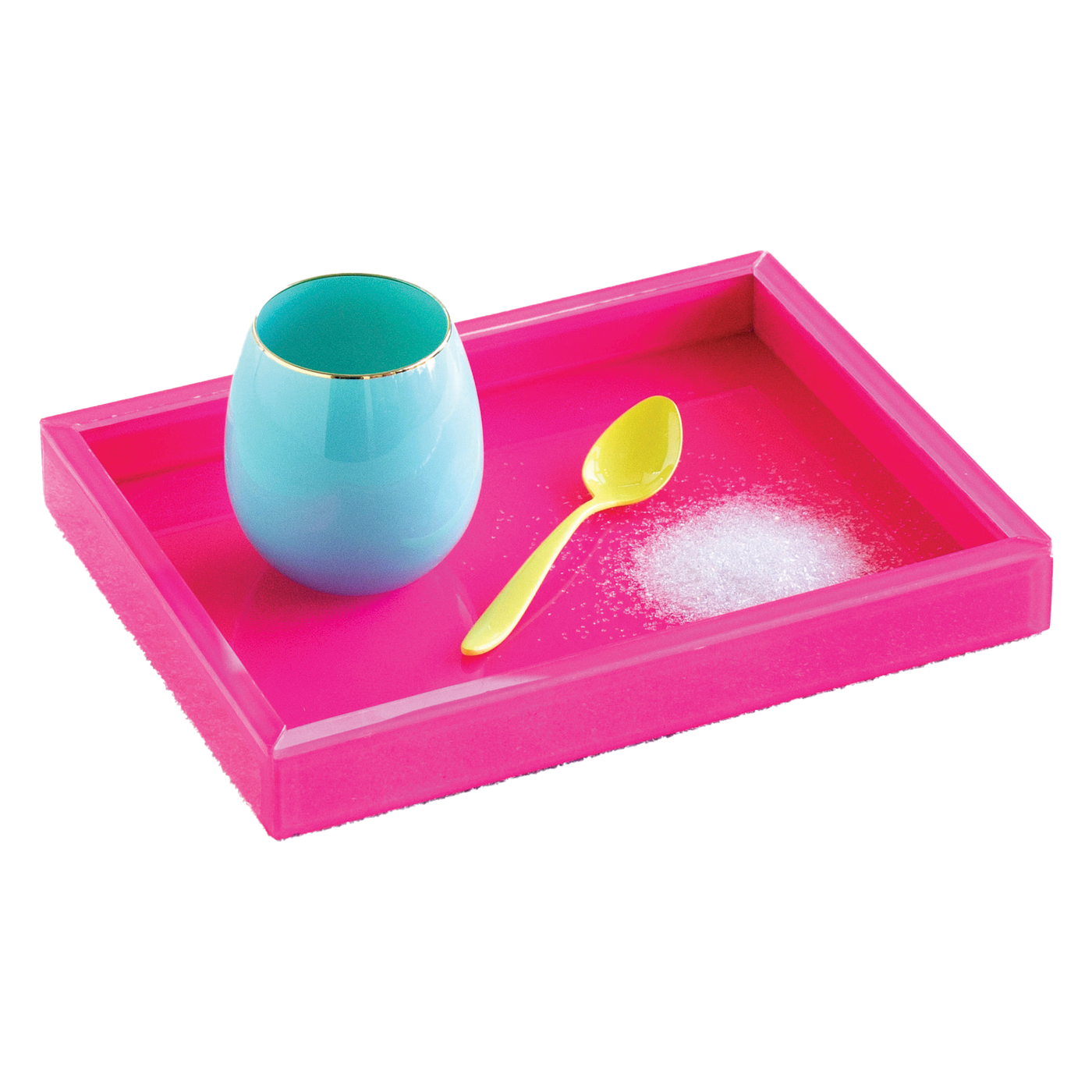 Glass Tray - Hot Pink