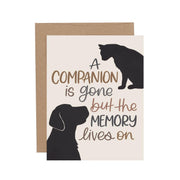 Pet Sympathy Greeting Card