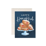 Hanukkah Donuts Holiday Greeting Card