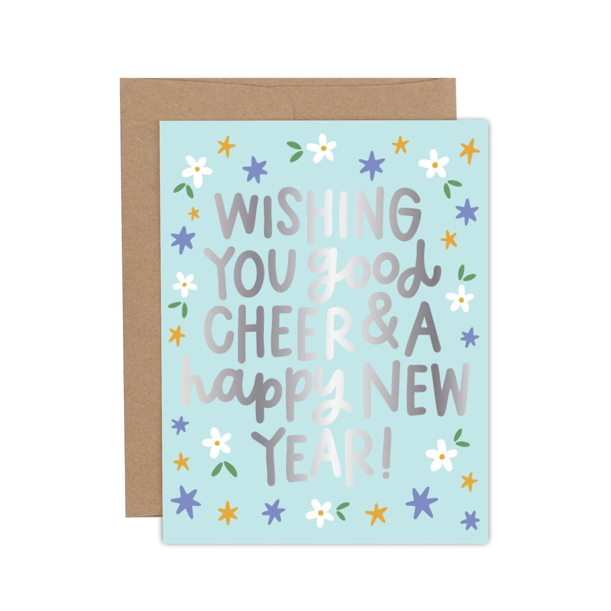 Good Cheer & A Happy New Year Greeting Card