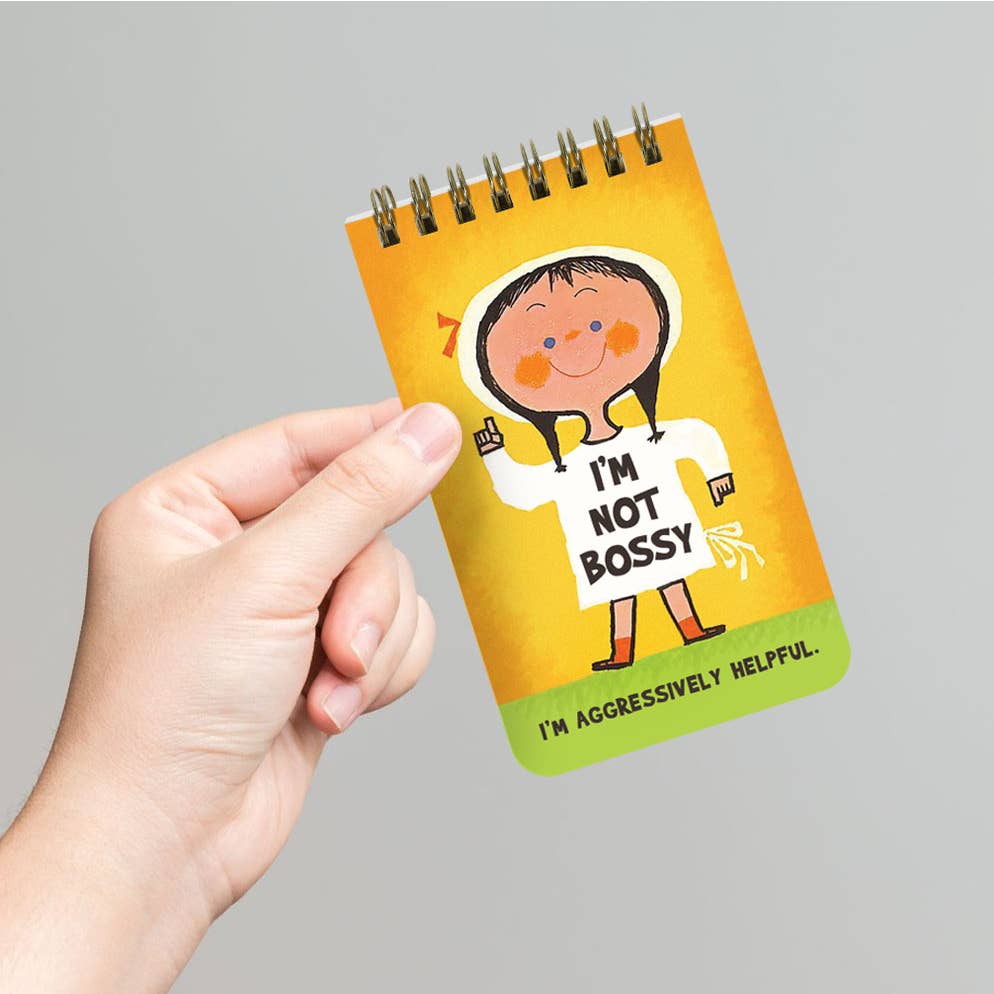 I’m Not Bossy. I’m Aggressively Helpful Spiral Memo Notepad - Just Fabulous Palm Springs