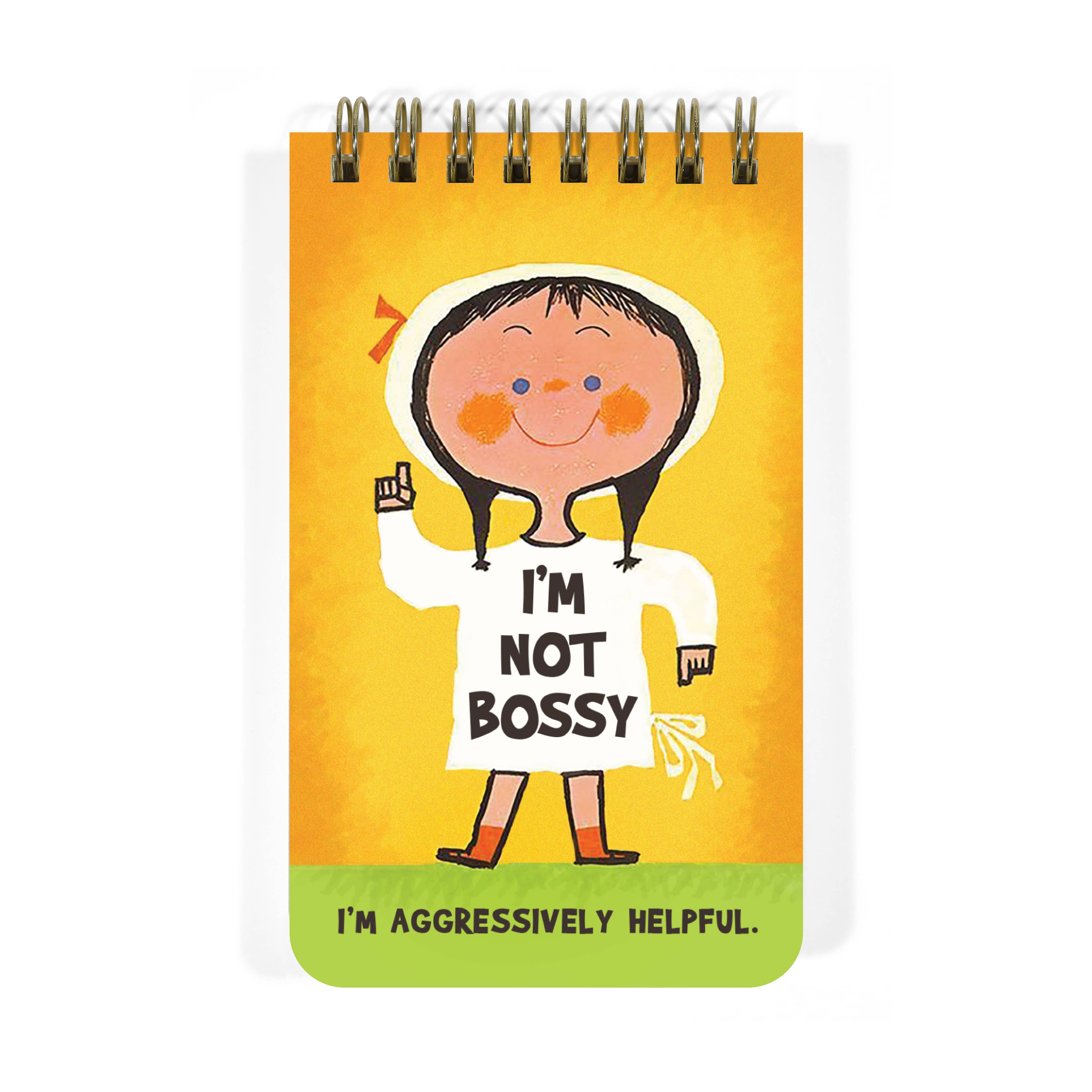I’m Not Bossy. I’m Aggressively Helpful Spiral Memo Notepad - Just Fabulous Palm Springs