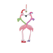 Kissing Flamingos Ornament