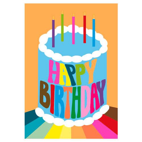 Happy Birthday Cake Card