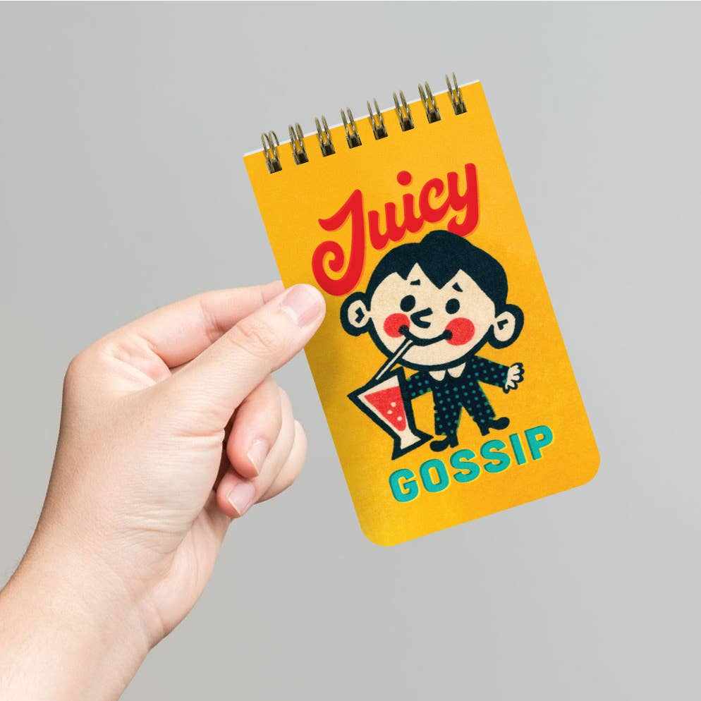 Juicy Gossip Spiral Memo Notepad - Just Fabulous Palm Springs