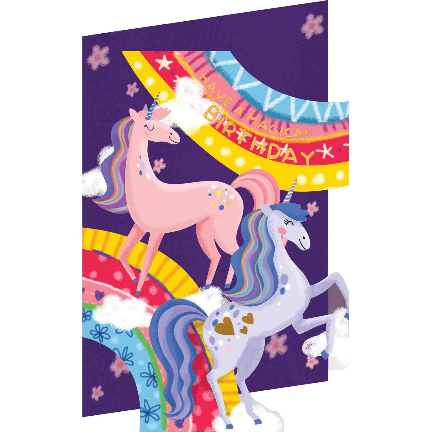 Unicorns Birthday Card