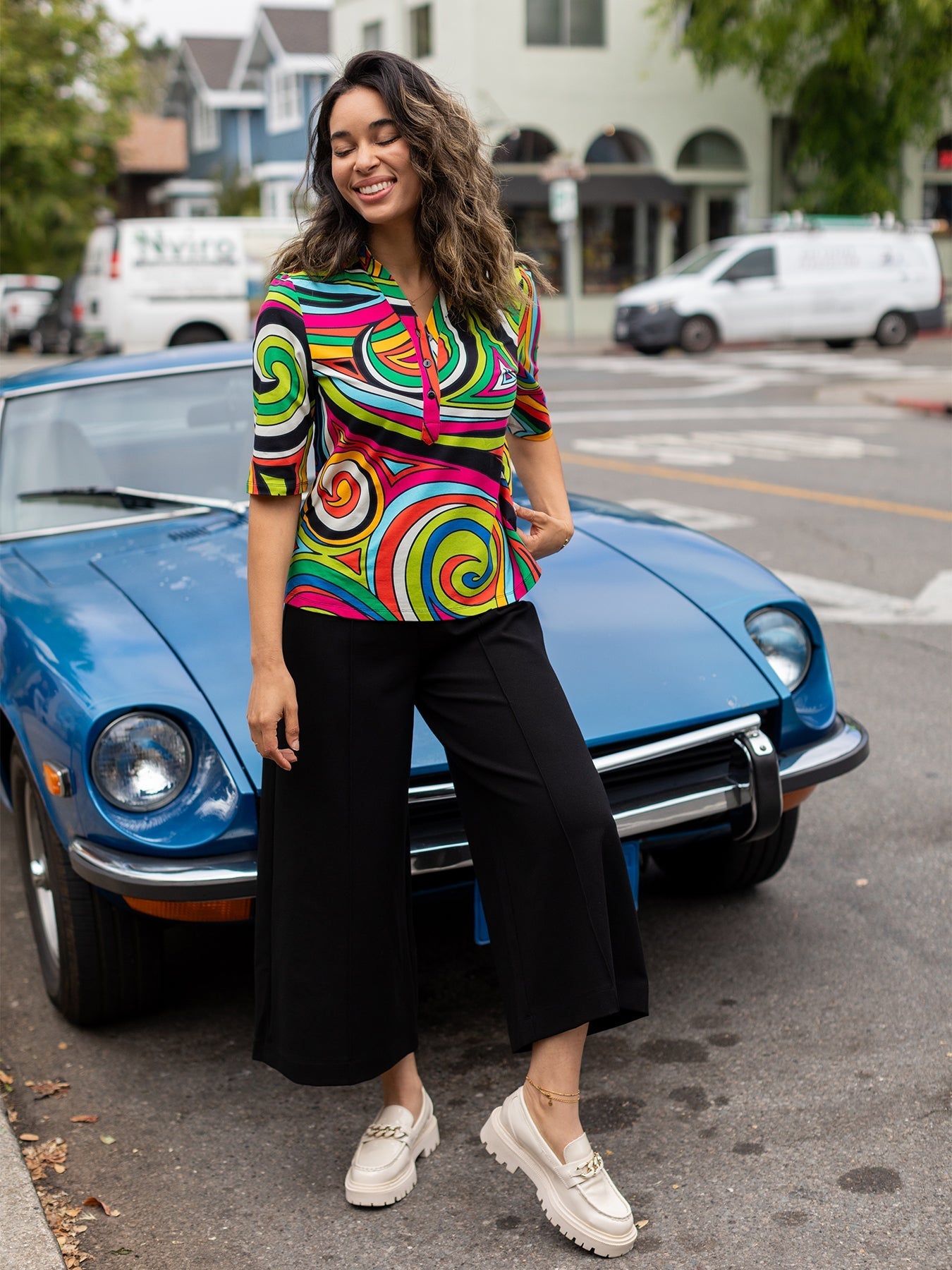 Kimmy Top Swirl - Just Fabulous Palm Springs