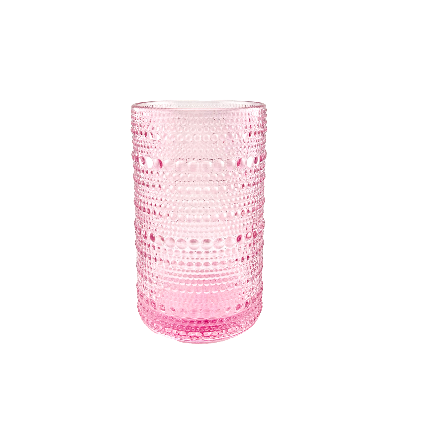 Beaded Jupiter Large Glass - Pink