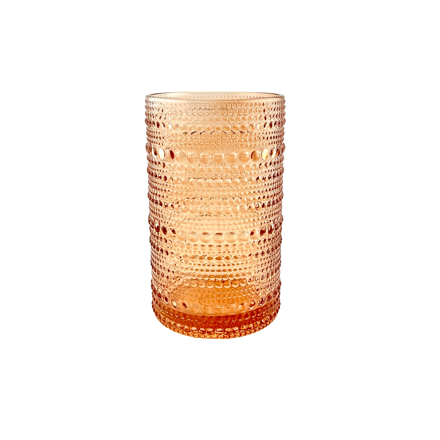 Beaded Jupiter Large Glass - Orange