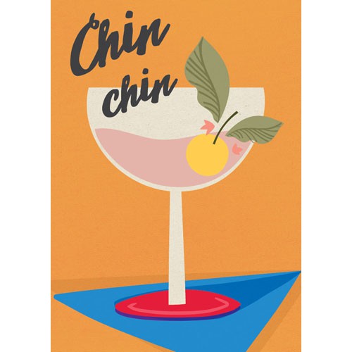 Chin Chin Greeting Card