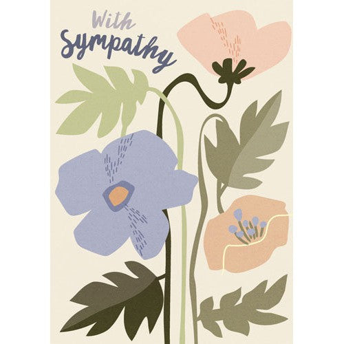 Blue Poppies Greeting Card