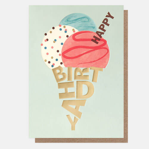 Ice Cream Birthday Card