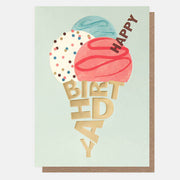 Ice Cream Birthday Card