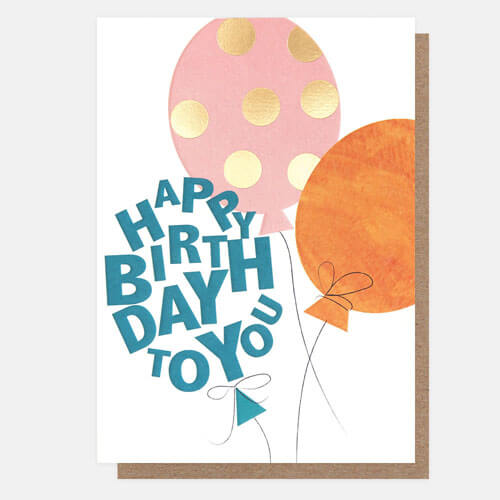 Balloons Birthday Card