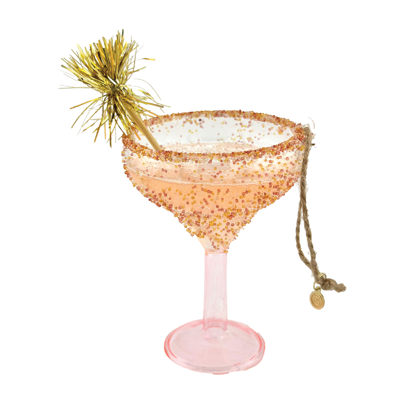 Sparkling Spirits Ornament - Peach