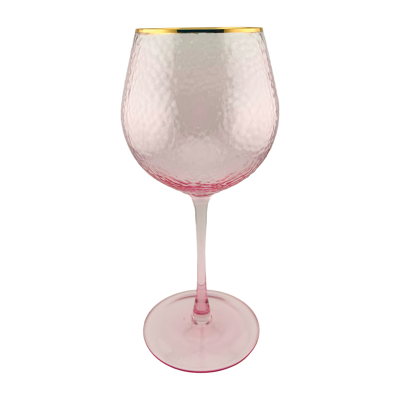 Rainbow Wine Glass - Light Pink