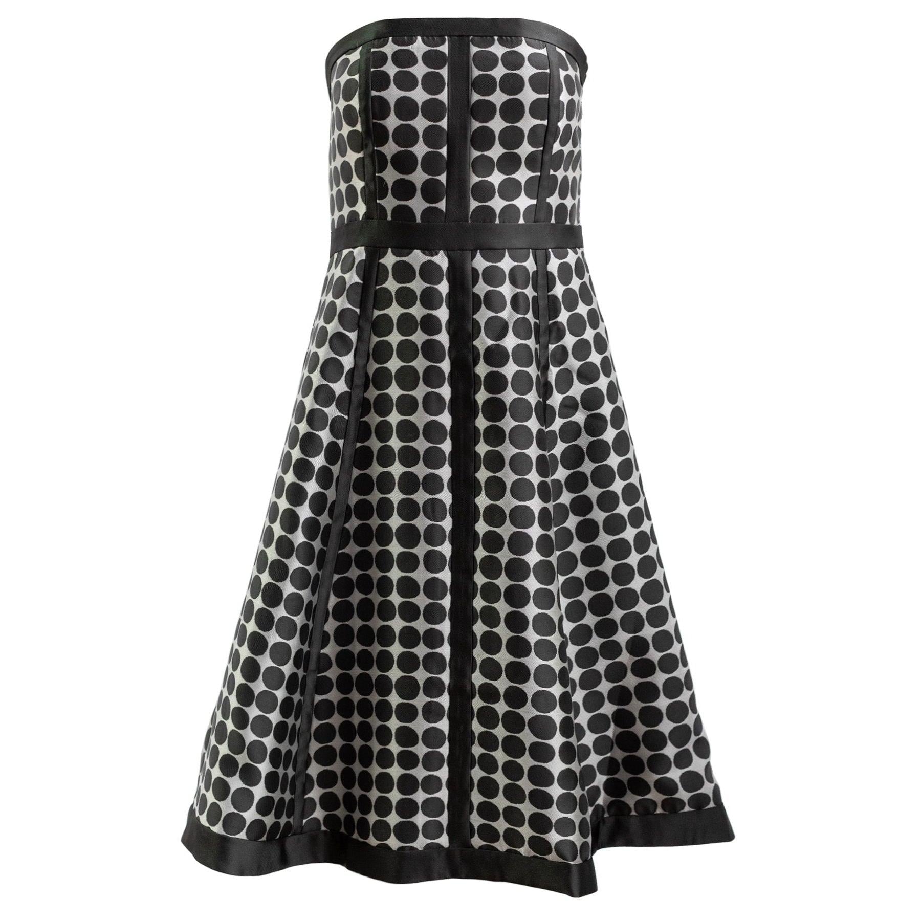 Lila Dress Black Dots